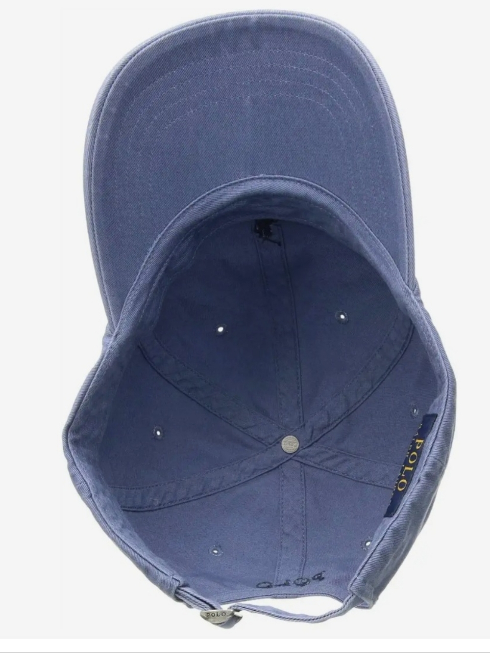 Polo Ralph Lauren Classic Chino Cap with Embroidered Blue Logo - Picture 3 of 4